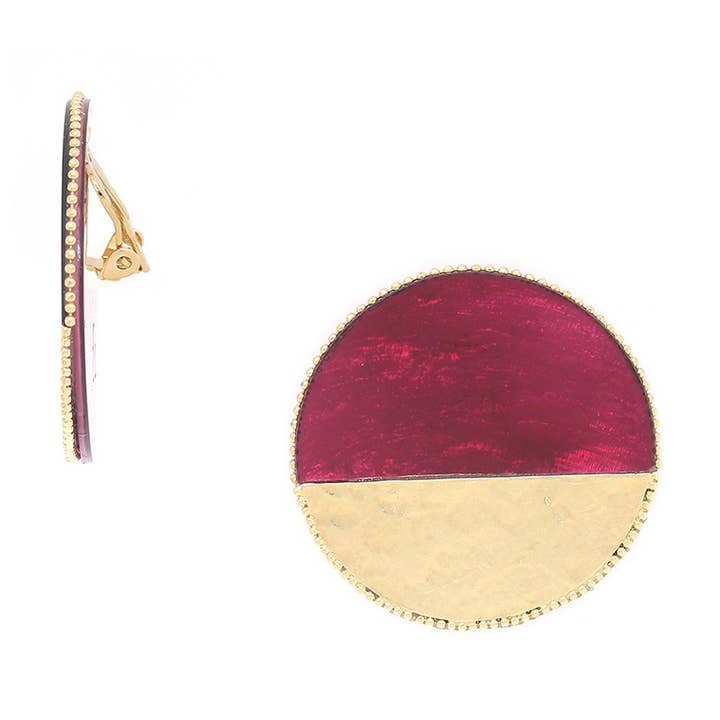 Orecchini a clip rotondi MARLY per la vendita all'ingrosso da parte di Franck Herval