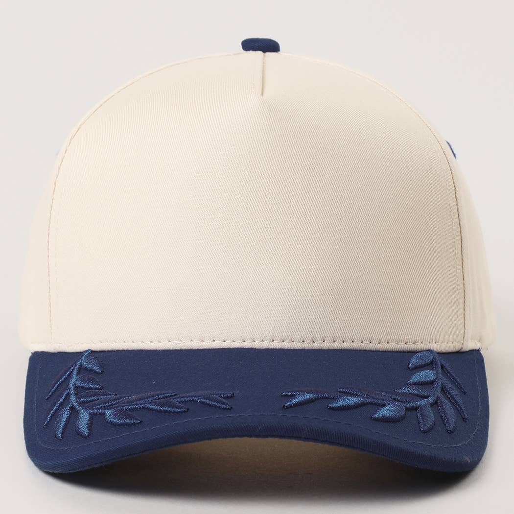 Fashion City - Wholesale Trucker Hat - Unisex - Plain Two Tone Canvas Cotton Bay Leaf Trucker Hat5