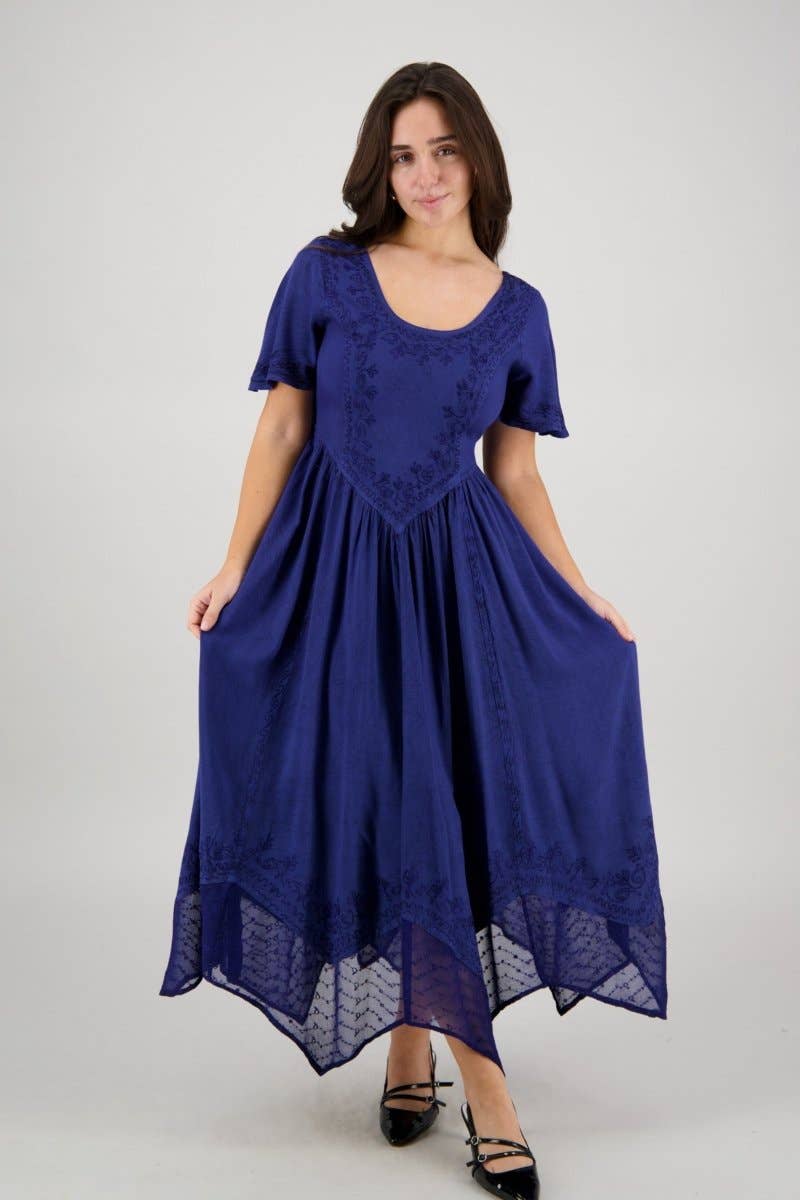 Advance Apparels - Wholesale Dress - Women's - Renaissance Flutter Sleeve Dress ADL-253273