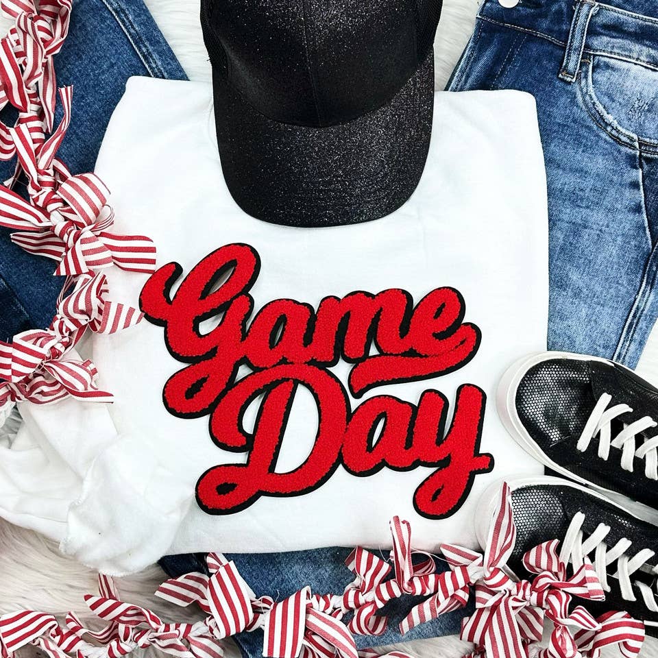 Trendy Transfers - Wholesale Patch - NO SPORT Red Game Day Chenille Patch