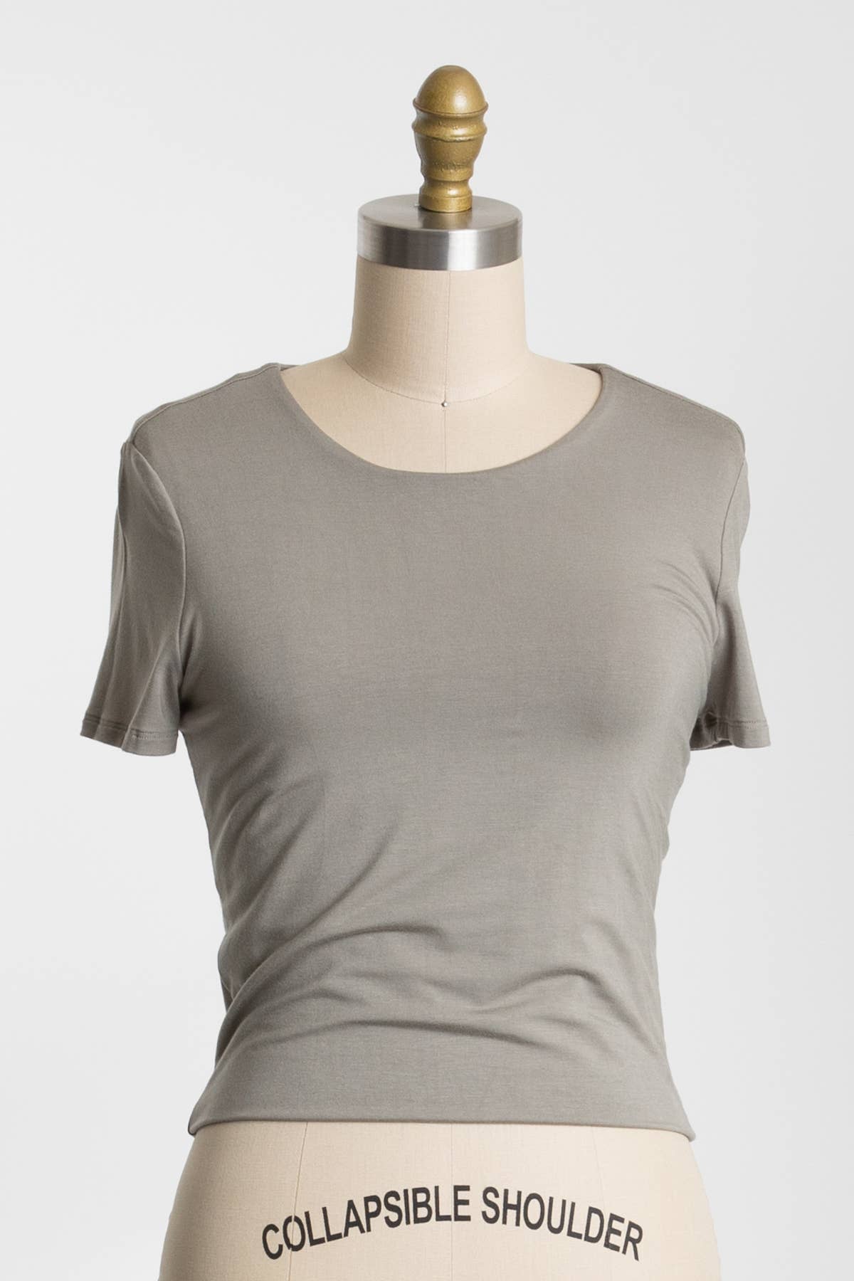 Final Touch - Wholesale Knit Top - Women's - Rayon Modal Basic Crop Top - T3107345