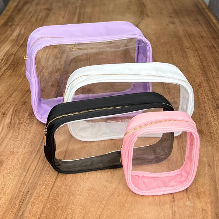 Palmy Pineapple - Vente Pochette – femme - Petits sacs en nylon à deux côtés transparents pour patchs à lettres1