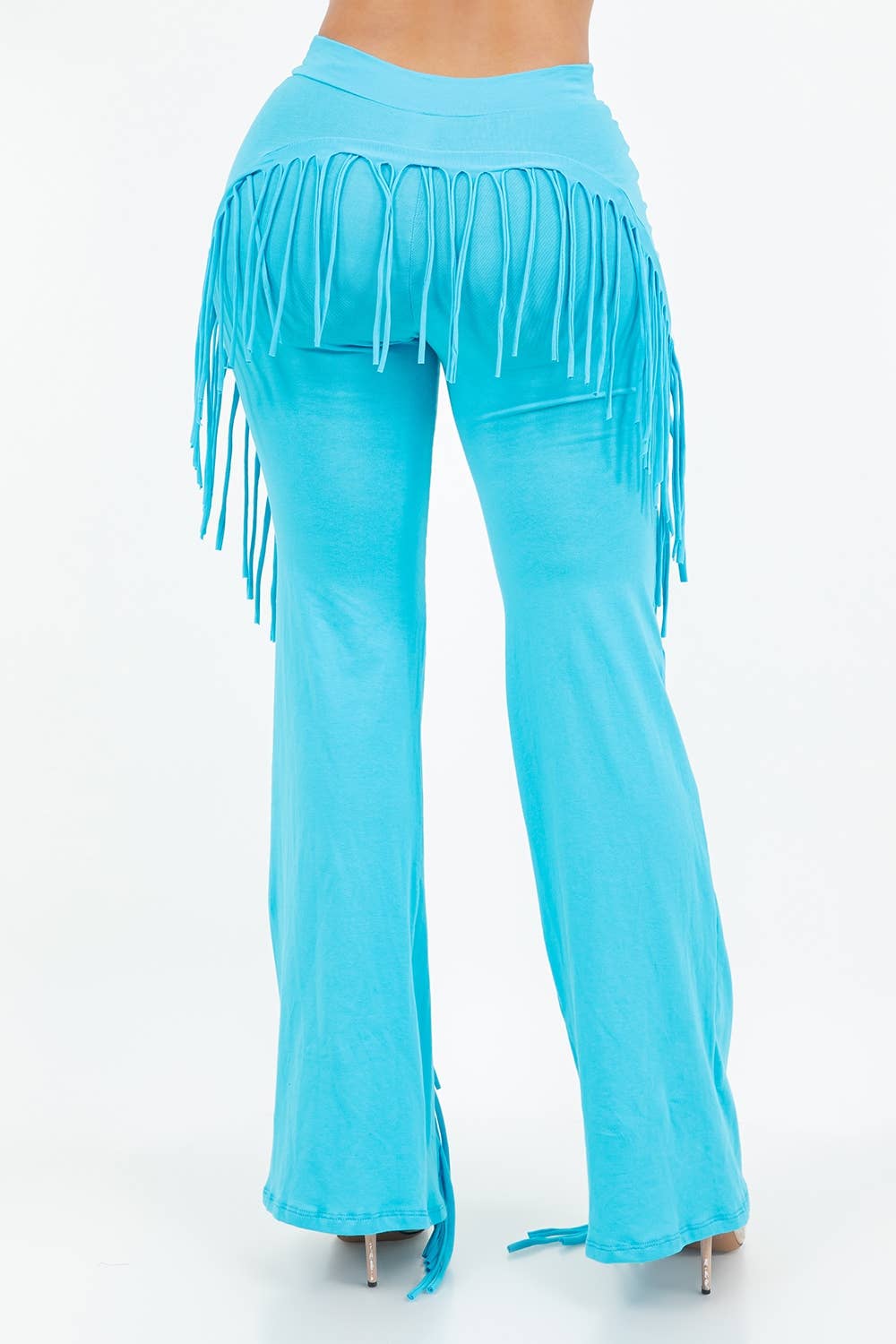 Uptown Apparel - Wholesale Pants - Women's - B11304 COTTON PANTS WITH SIDE AND BACK FRINGE2