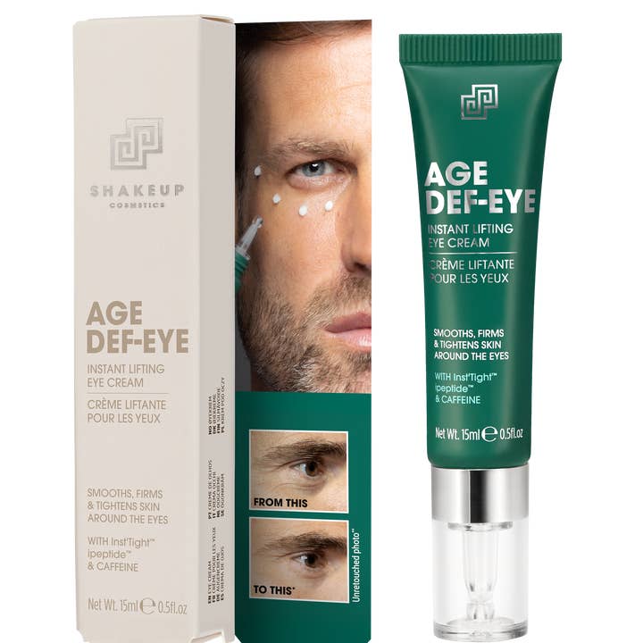 Shakeup Cosmetics - Wholesale Facial Moisturizer - Men's - AGE DEF-EYE Instant Lifting Eye Cream - Made in UK2