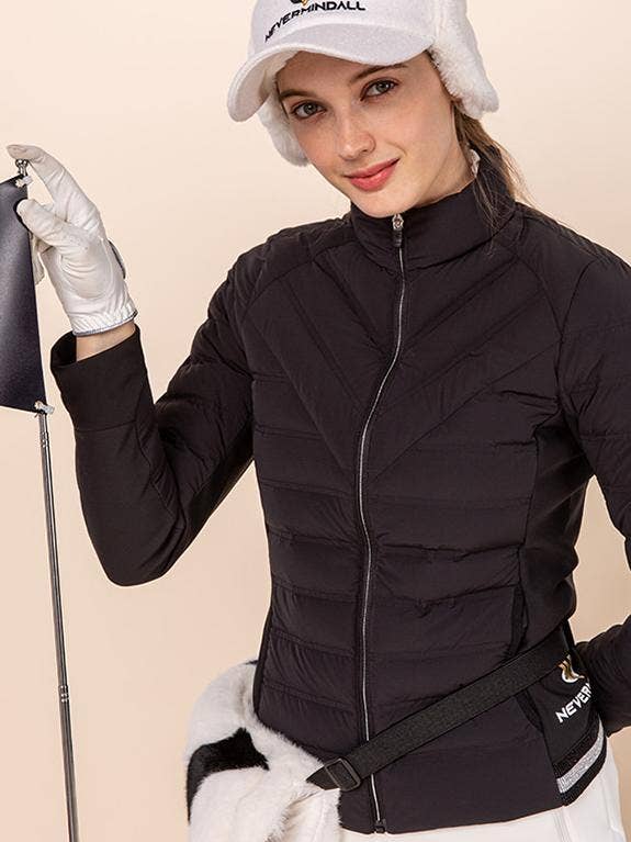 Ella Action Swing Lightweight Down Jacket for wholesale by Nevermindall Golf