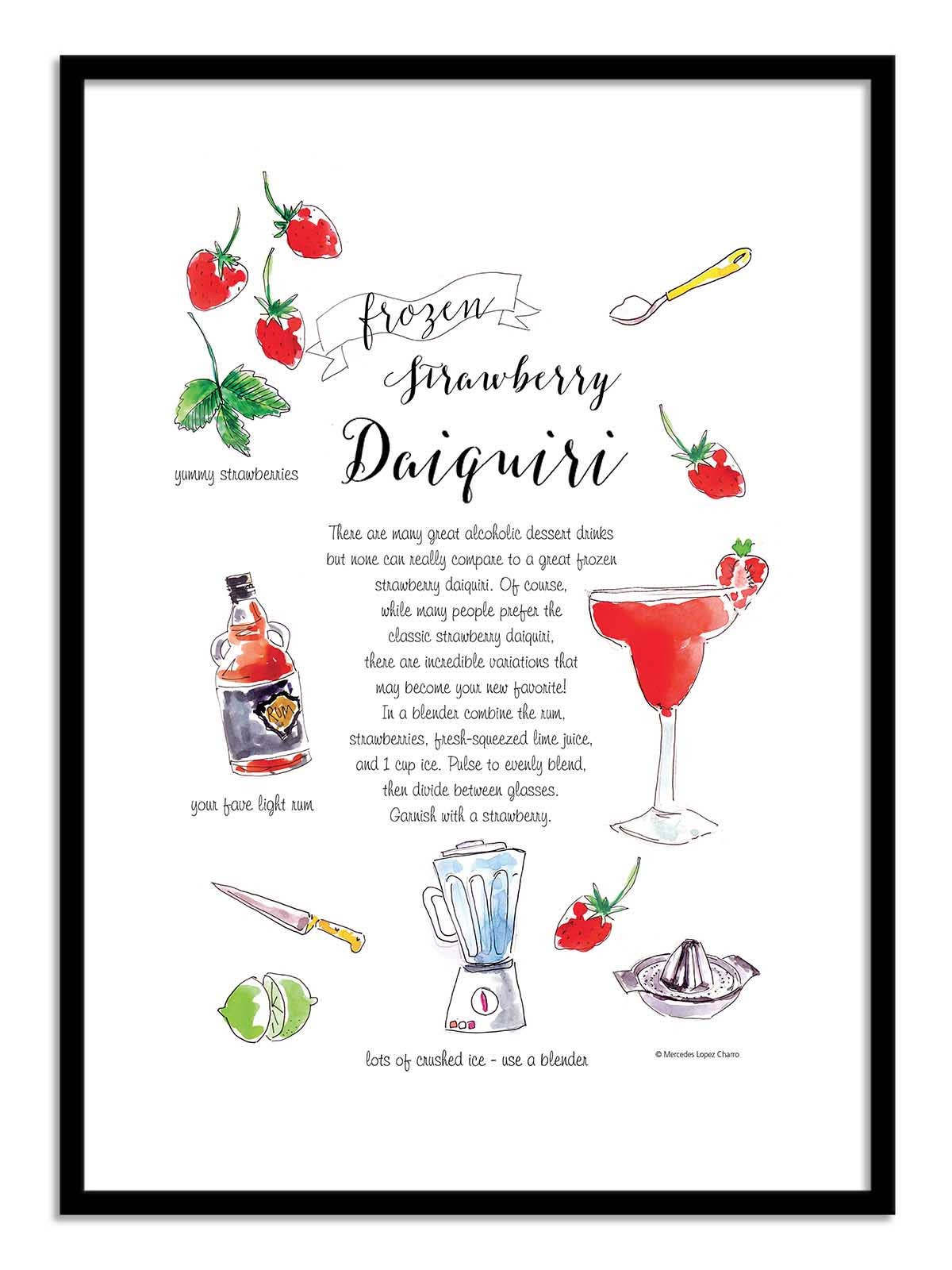 Wall Editions - Wholesale Poster - Art-Poster - Daiquiri - Mercedes Lopez Charro1