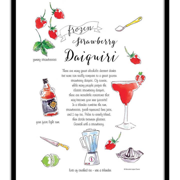 Wall Editions - Wholesale Poster - Art-Poster - Daiquiri - Mercedes Lopez Charro1