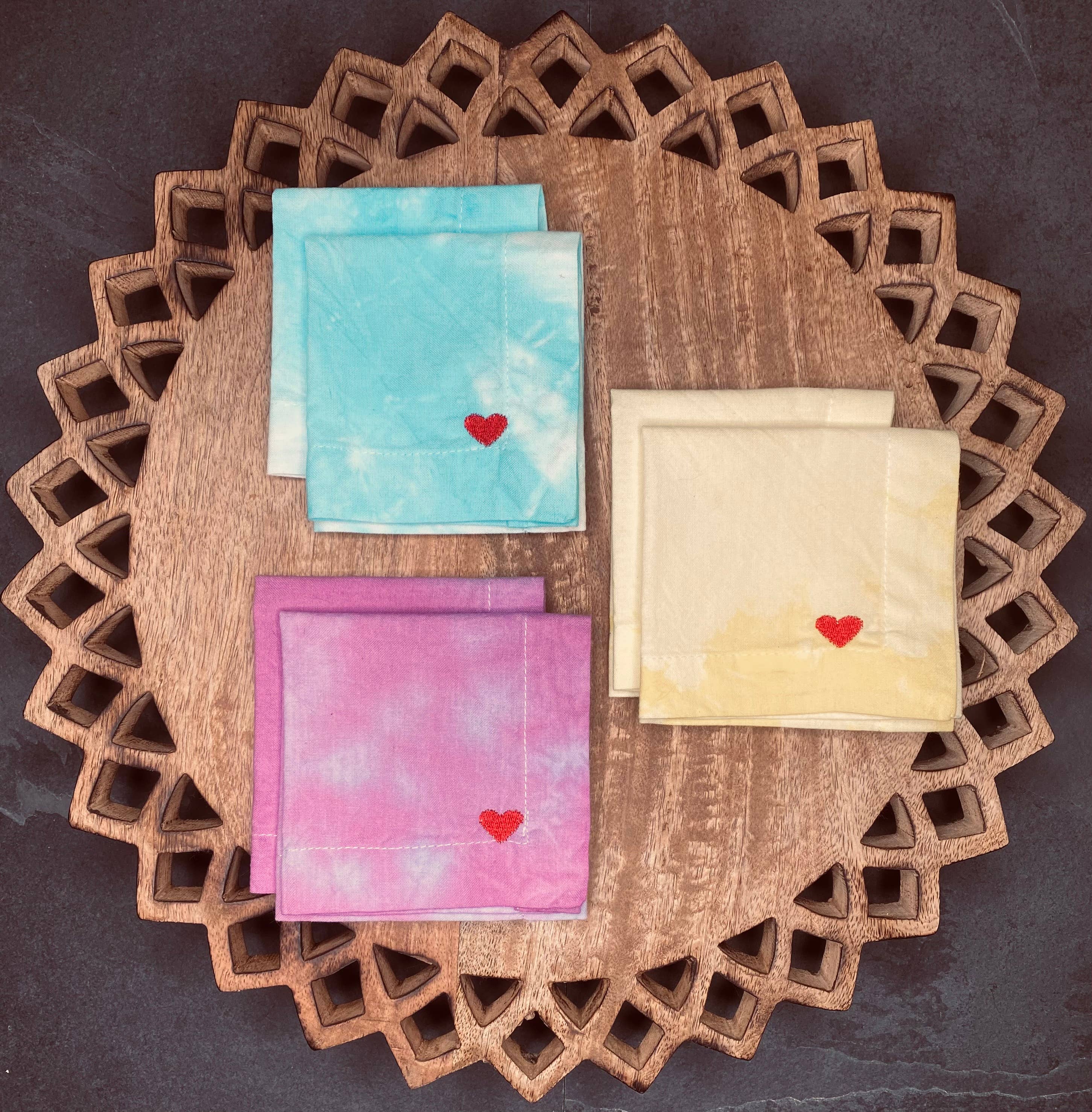 Lucky Penny LA - Wholesale Dinner & Cloth Napkin - Kids Lunch with Love Bright Cloth Napkins