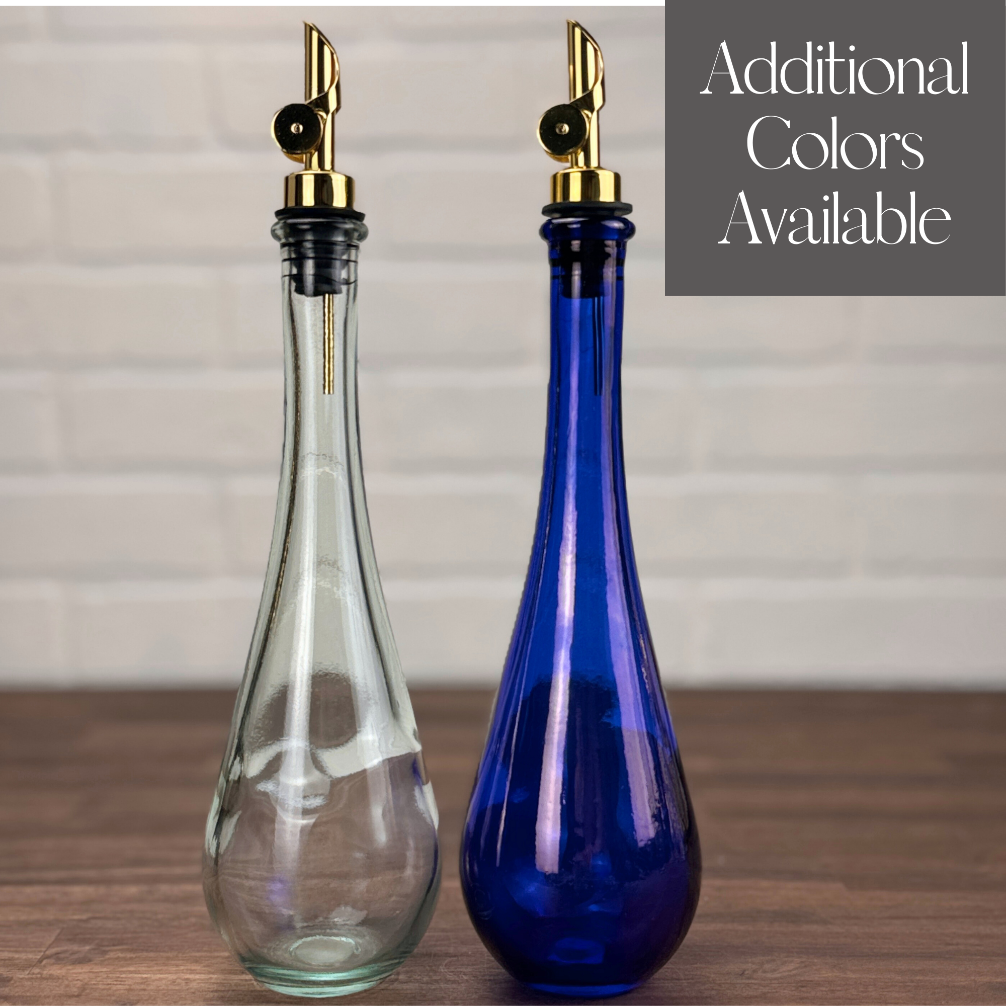 Blush Apothecary - Wholesale Oil/Vinegar Dispenser - 11.8-ounce Raindrop Clear Glass Bottle, Weighted Pour Spout5