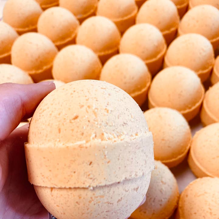 Pumpkin Pecan Waffles Bath Bomb for wholesale by Yours Truly Bath Co