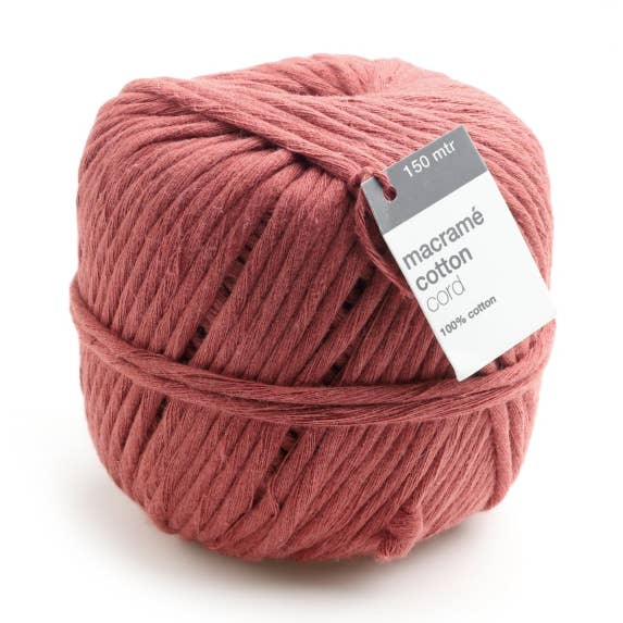 Roter Makramee-Stein - 150 Meter für den Großhandel von Mini Art Products