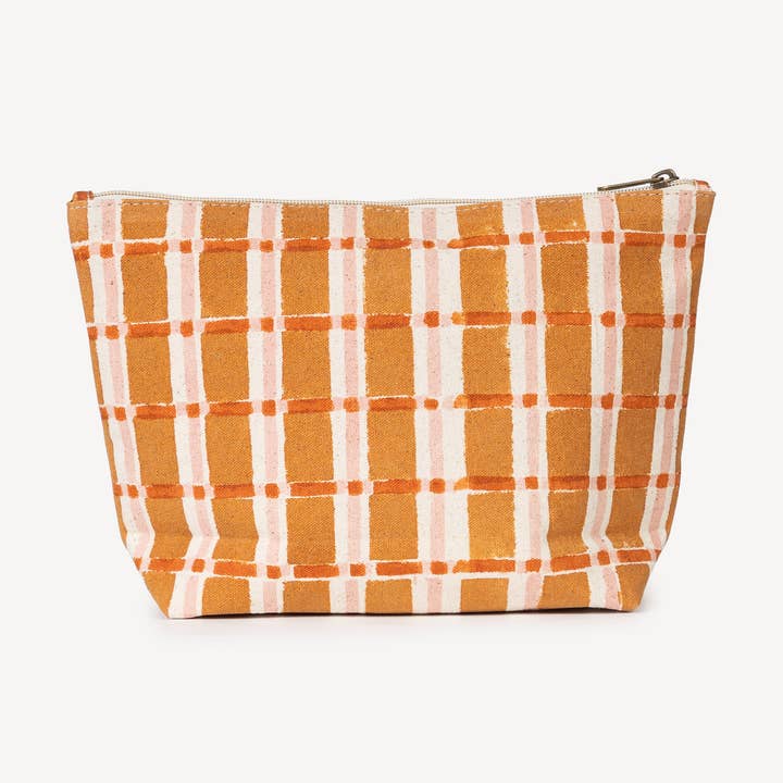 Large Waterproof Pouch - Ember Plaid for wholesale by JOYN