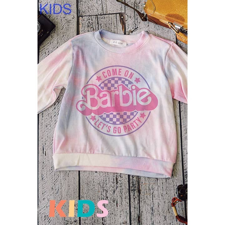 Phil Love – wholesale Screen-printed t-shirt – Kids – Kids Barbie print Soft long sleeve top4