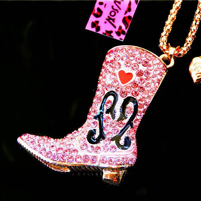 Cowgirl Boots Necklace for wholesale by Sassy Jewelry Collection