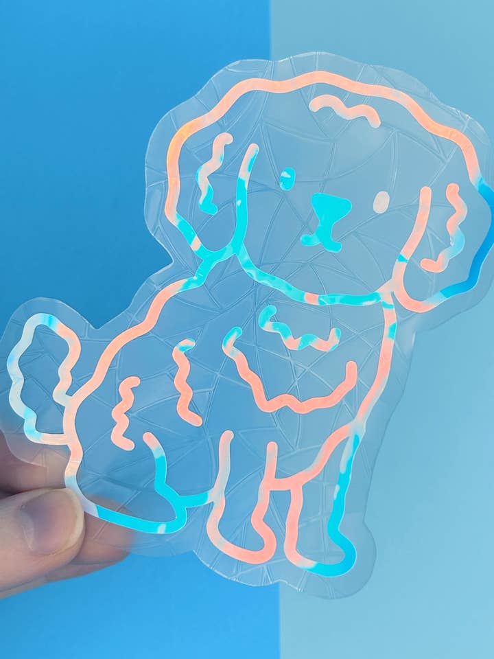 Toy Poodle Suncatcher for wholesale by Poppodopolis