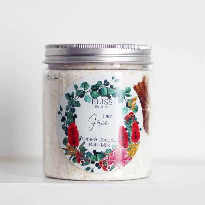 Lime & Coconut Bath Milk - I am Free for wholesale by BLISS by Waddell & Co