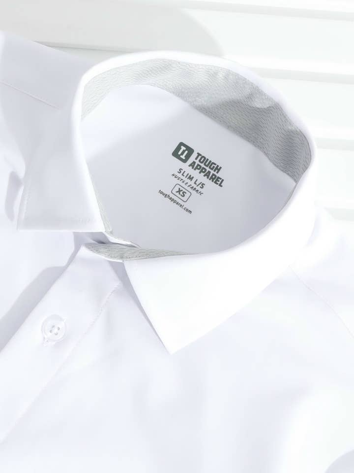 White Hustle Dress Shirt - Long Sleeve and other Purchase Wholesale hustle. Free Returns & Net 60 Terms on Faire trending on Faire.