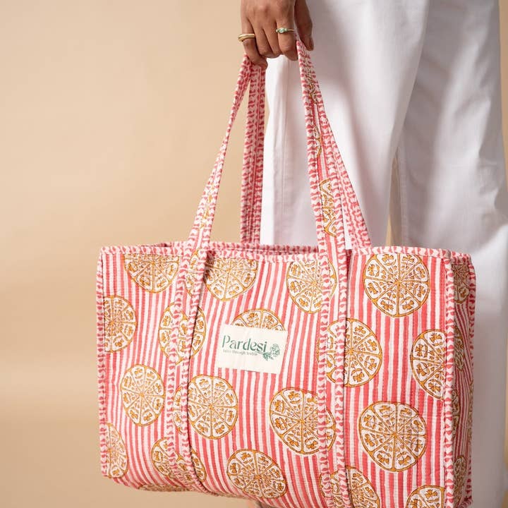 Pardesi New York - Wholesale Tote Bag - Women's - Quilted Market Tote Bag