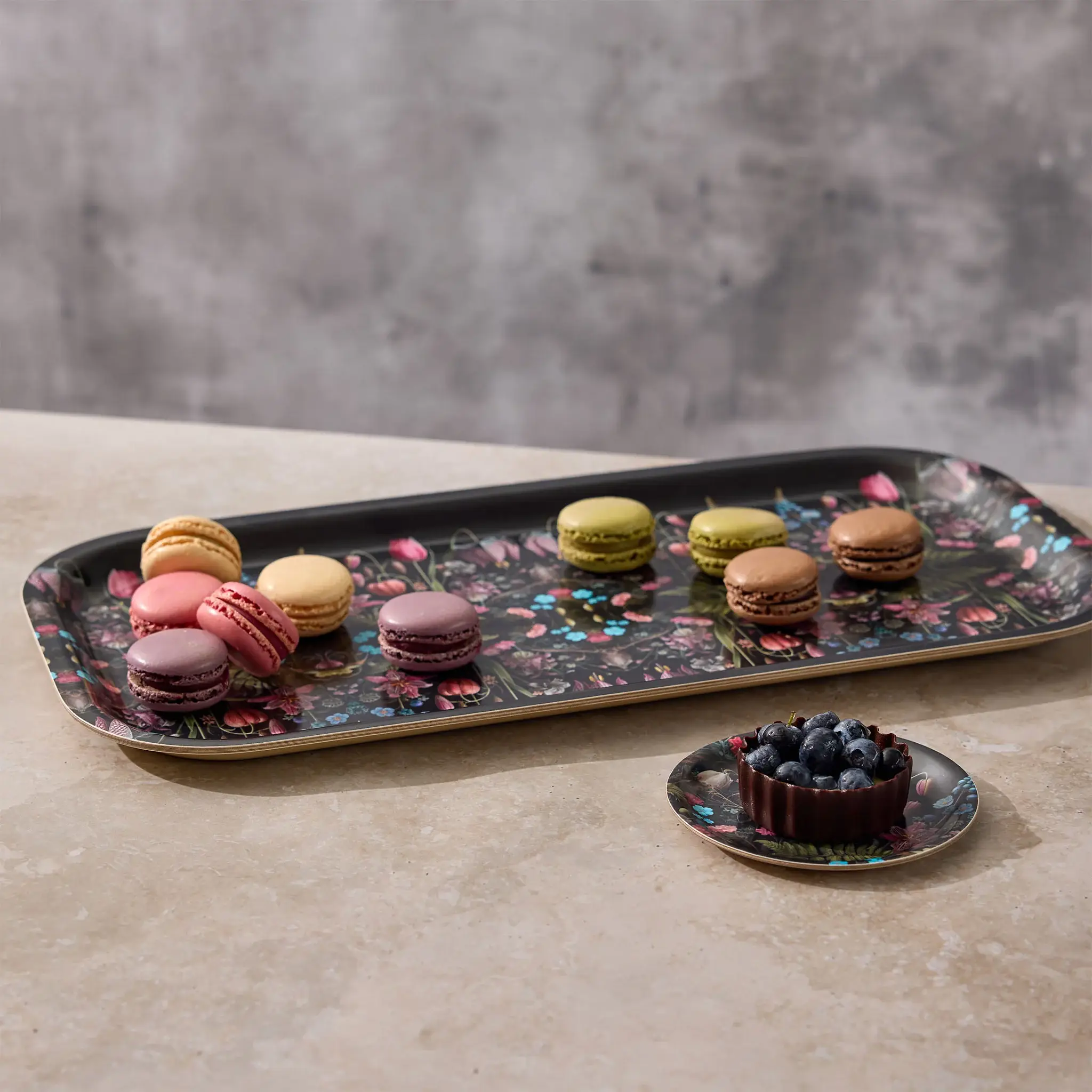 Maure Luxury Gifts - Wholesale Decorative Tray - Kings Flower Mini Birchwood Tray | Wooden Serving Tray | 4x44