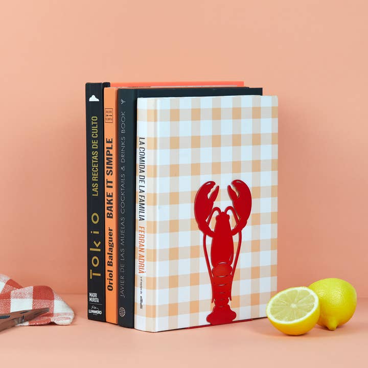 Balvi - Wholesale Book Holder - Bookend, Lobster, red, metal4