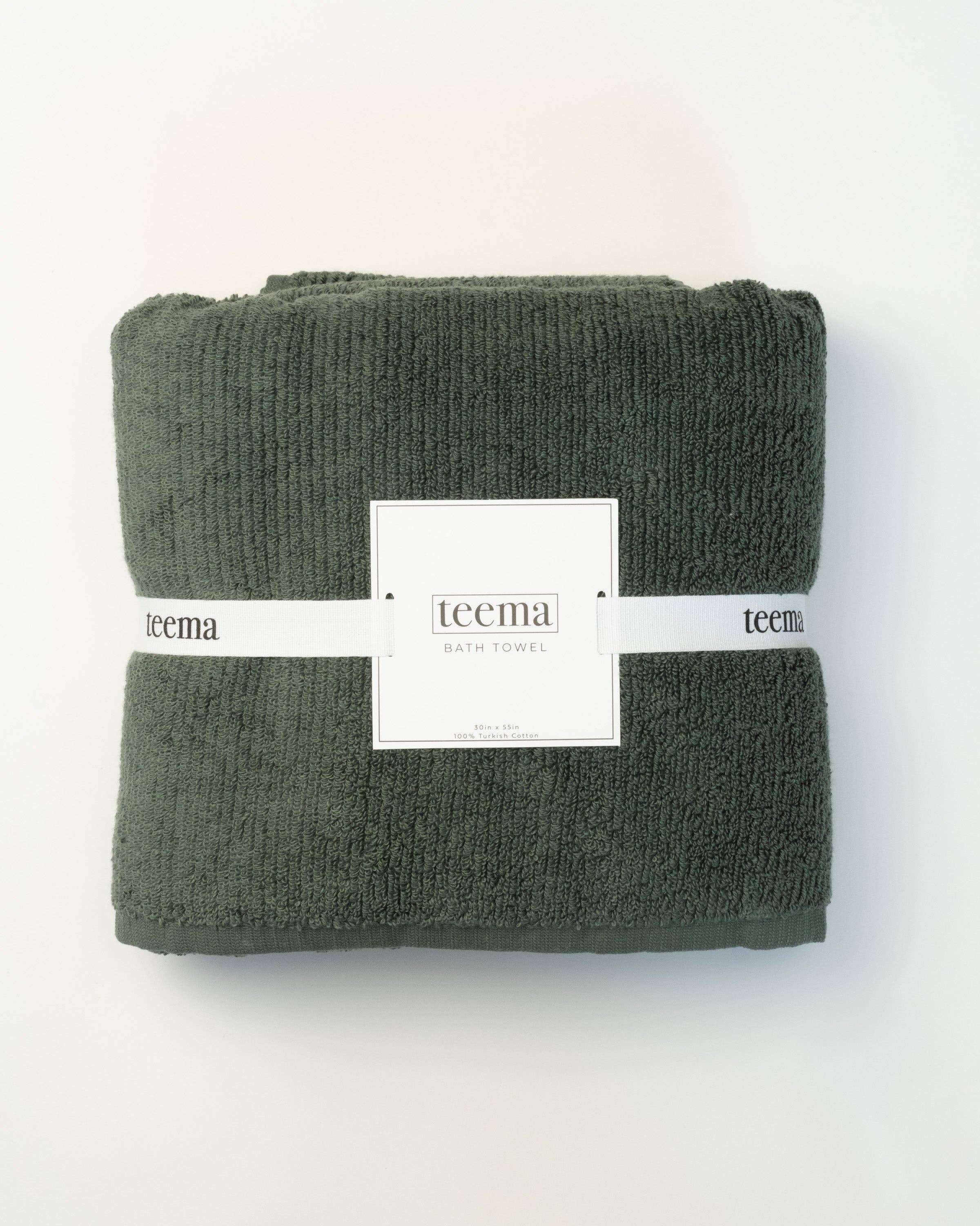 Teema Towels - Wholesale Bath Towel - Ribbed Bath Towels in Jade1