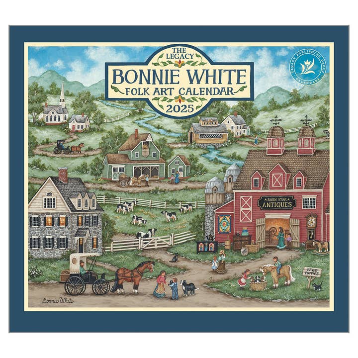 Legacy - Wholesale Calendar - Bonnie White Folk Art 2025 Wall Calendar