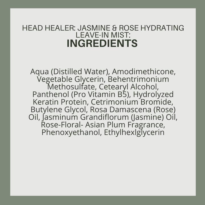 ATANA HEAD SPA, LLC - Wholesale Hair Leave-In Conditioner - Head Healer: Jasmine & Rose Hydrating Leave-In Mist3