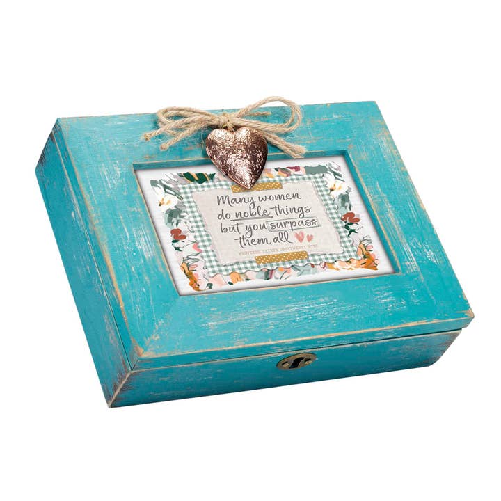 Magnolia - Wholesale Decorative Box - LOCKET MUSIC BOX MANY WOMEN DO NOBLE
