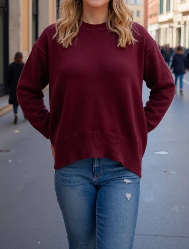 Masyal - Wholesale Knit Sweater - Women's - Classic Crewneck Knit Sweater0