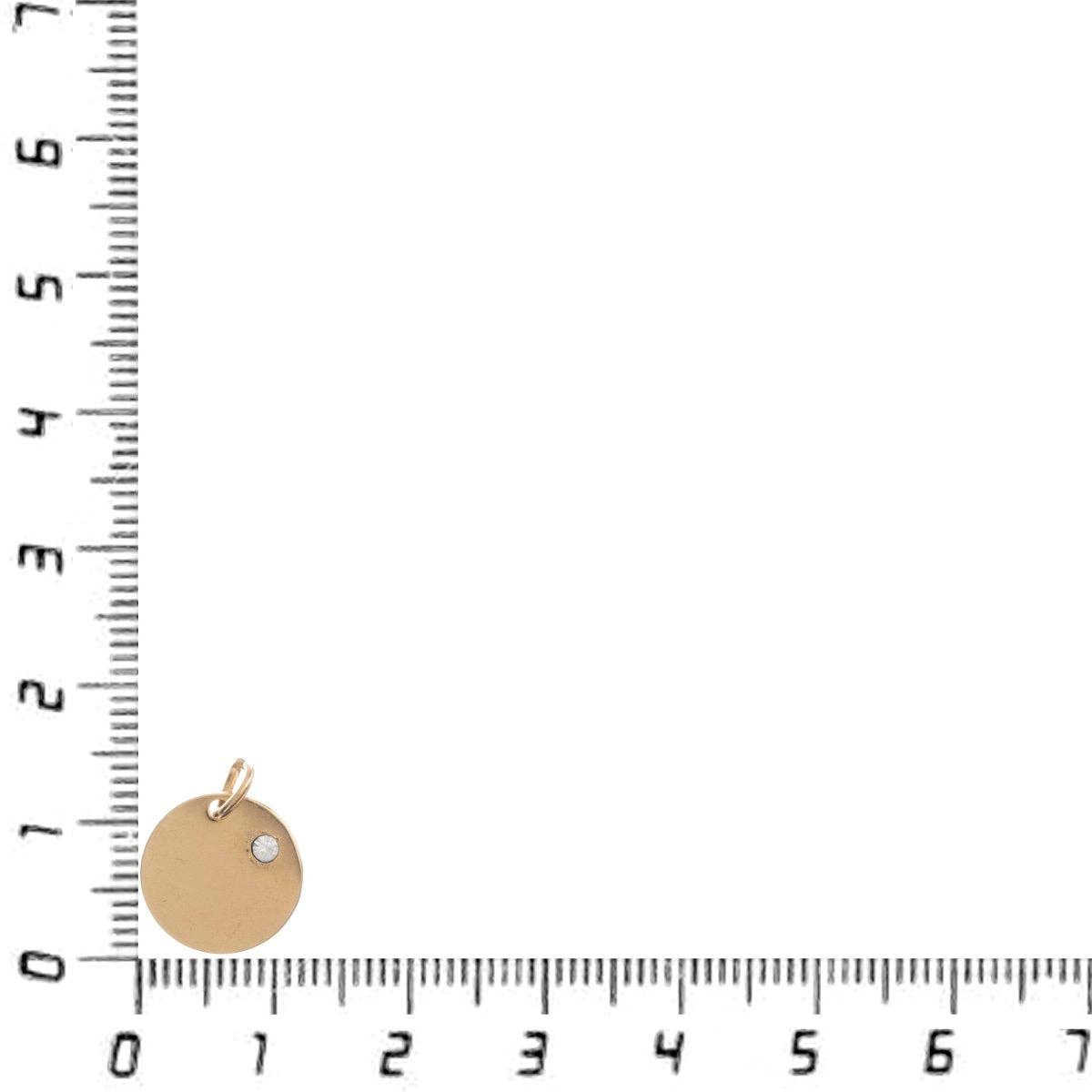 Aim Eternal – wholesale Individual charm/pendant – 10mm Round Gold Fill Stamping Blank • 18k Gold • Tiny Minimal Shape • Jewelry Making Supplies • Discs Blanks Charm Shapes for engrave stamp E-6422