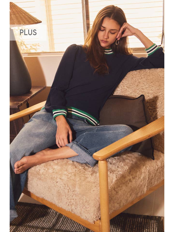 Oddi - Wholesale Knit Top - Women's - Plus Mock Neck Knit Top10