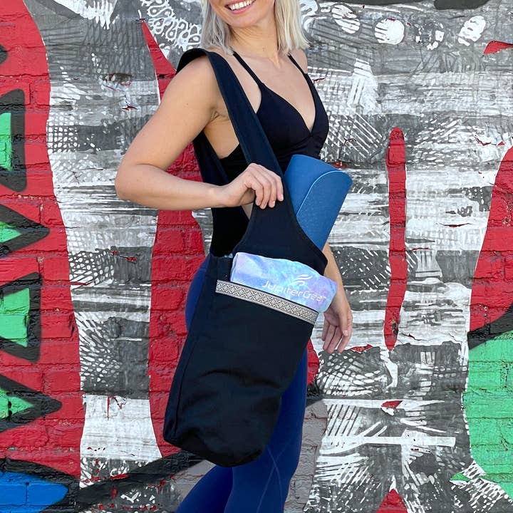 Yoga Mat Tote Bag with Large Side Pockets for wholesale by JupiterGear