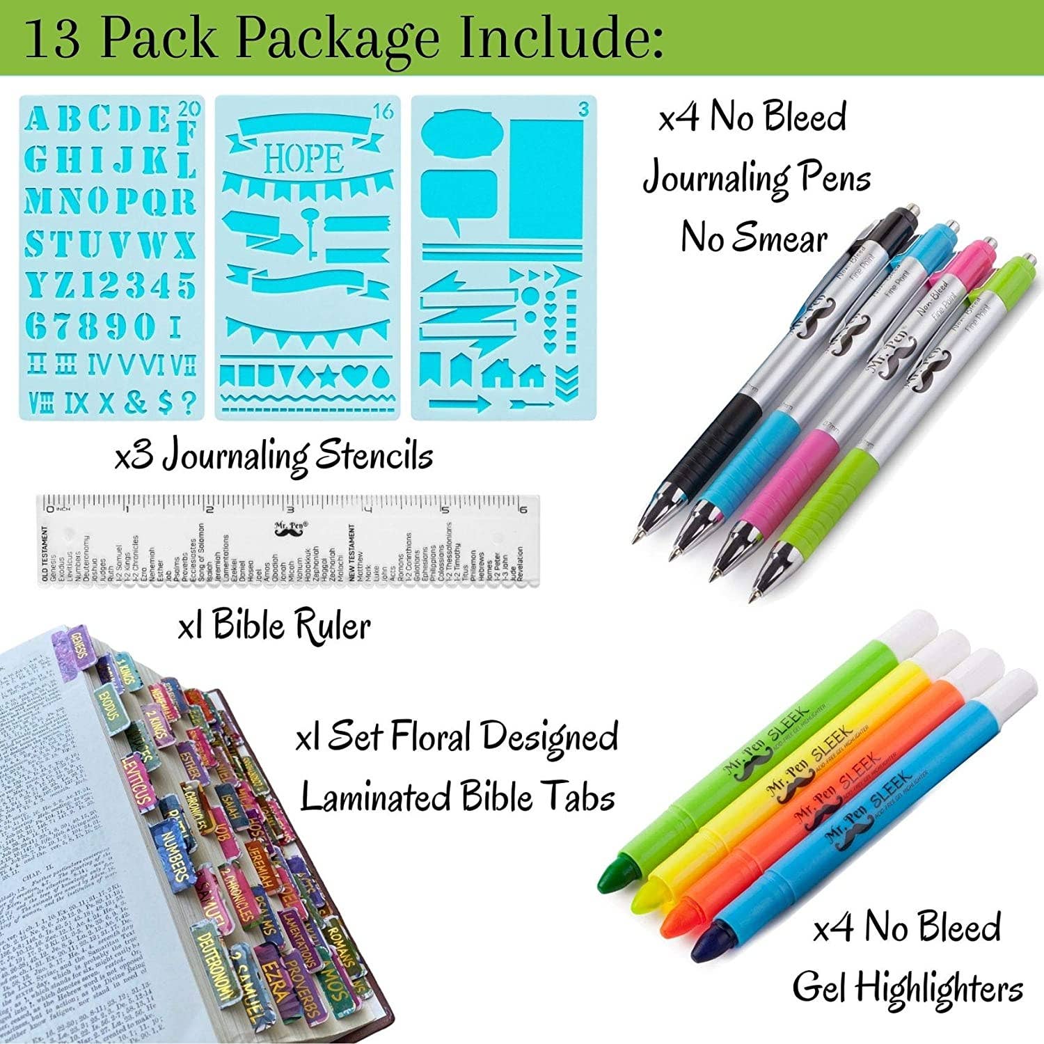 Wholesale Pen Bible Journaling Kit: Highlighters Pens for