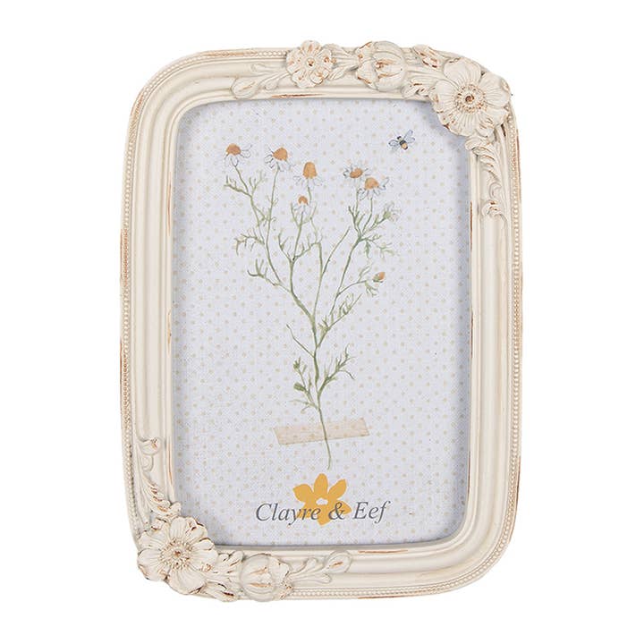 2F1079 Photo Frame 10x15 cm Beige Plastic Glass Rectangle for wholesale by Clayre & Eef