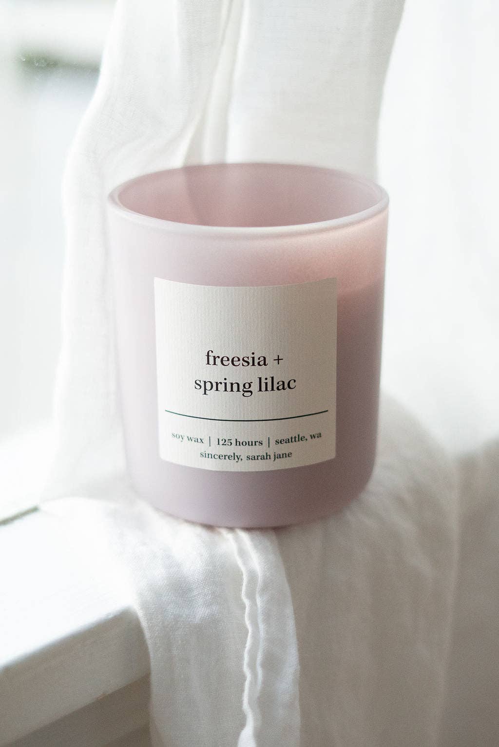 Sincerely Sarah Jane Candles - Wholesale Jar/Filled Candle - Freesia & Spring Lilac