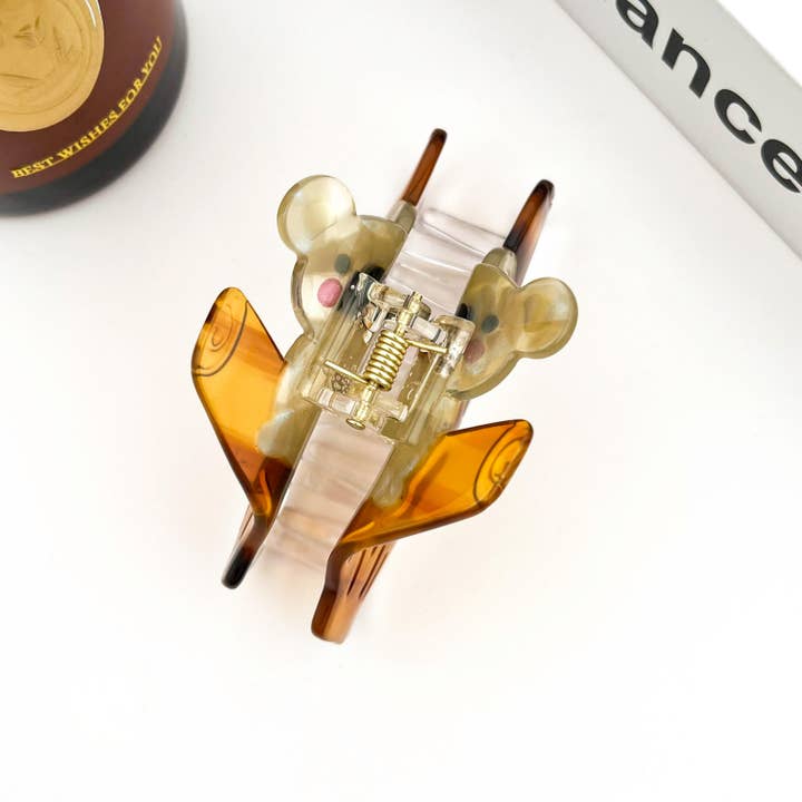 TheDivaSoap - Wholesale Hair Clip - Women's - Acetate Koala Claw Clip Sitting on a Branch4