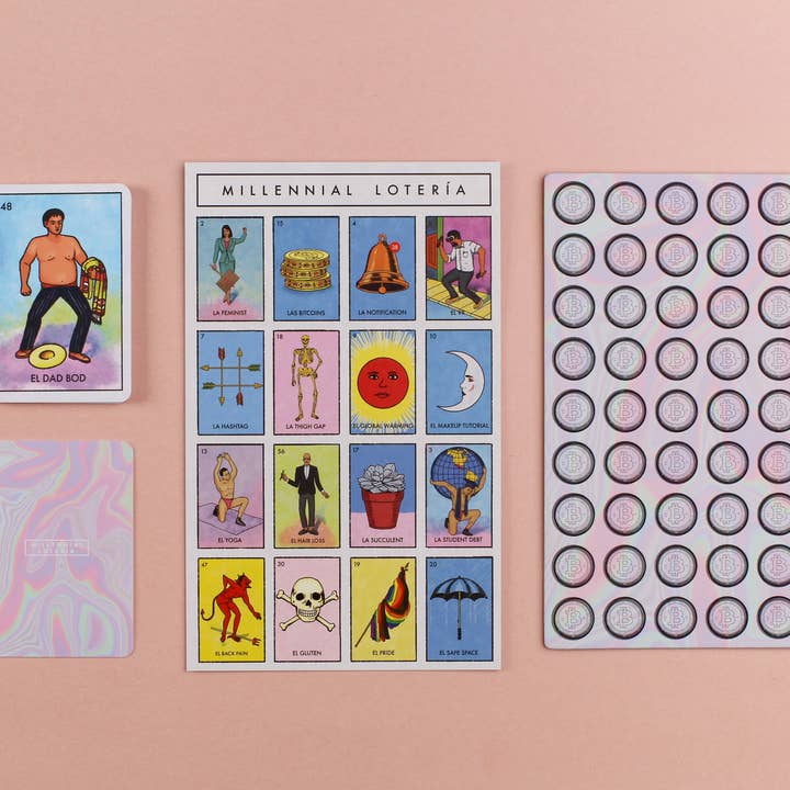Blue Star Fun - Wholesale Card Game - Millennial Loteria Board Game: El Midlife Crisis Expansion