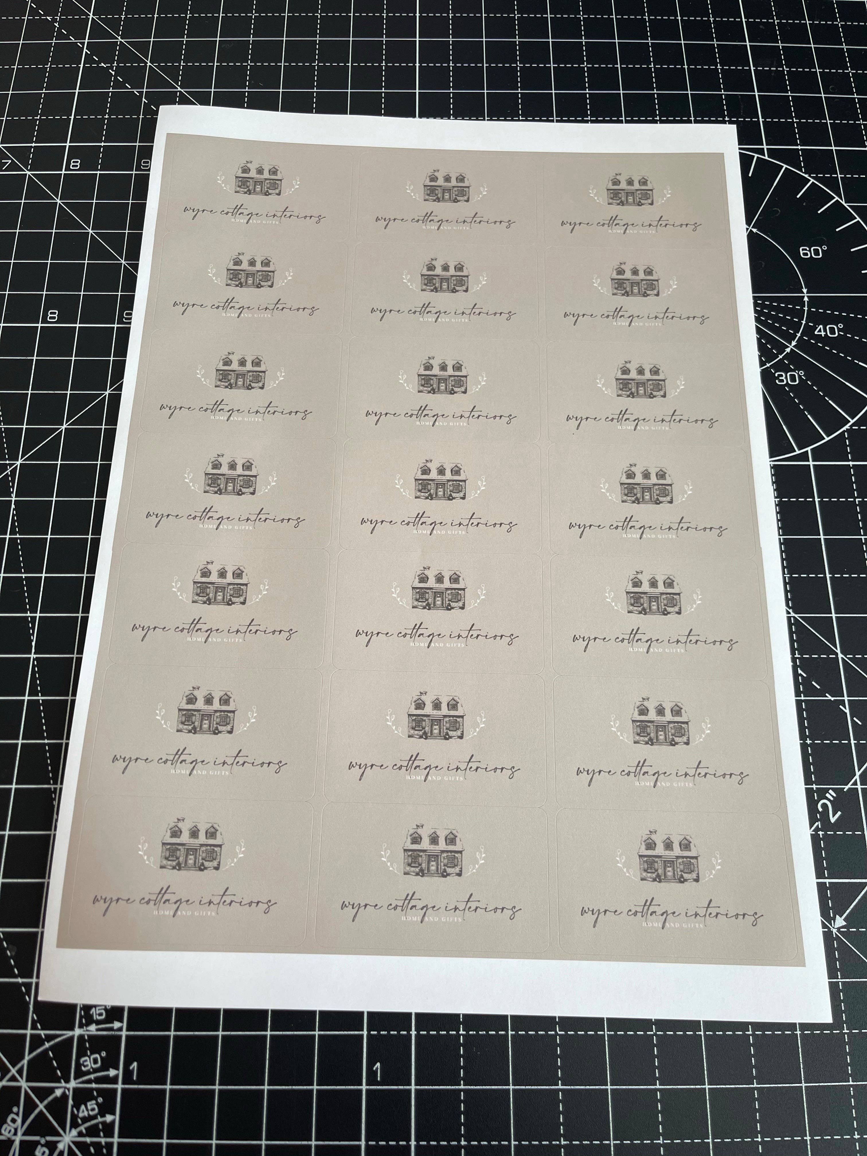 WinsterCreations™ – wholesale Sticker – Personalised Stickers Business Company Name Rectangle 63.5x38.1mm Labels Custom Logo - We PRINT your LOGO!1