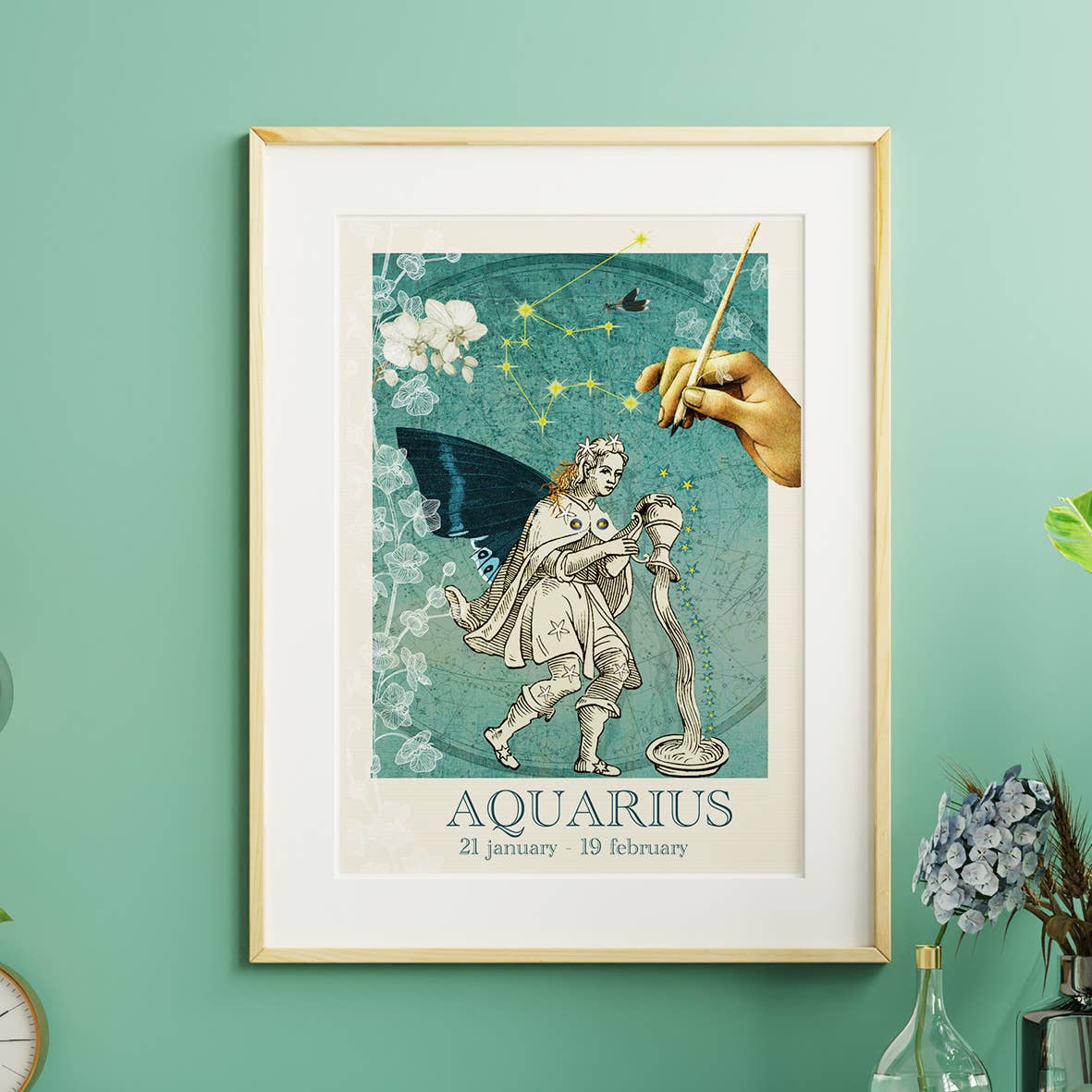 sidonie blondel – wholesale Poster – Aquarius Star Sign Poster