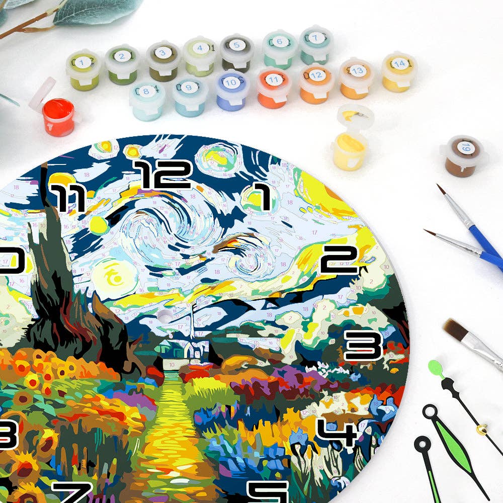 Paint Your Numbers – Engroshandel DIY-hobbysæt – Mal Øjeblikket – Stjernehave Urkit12