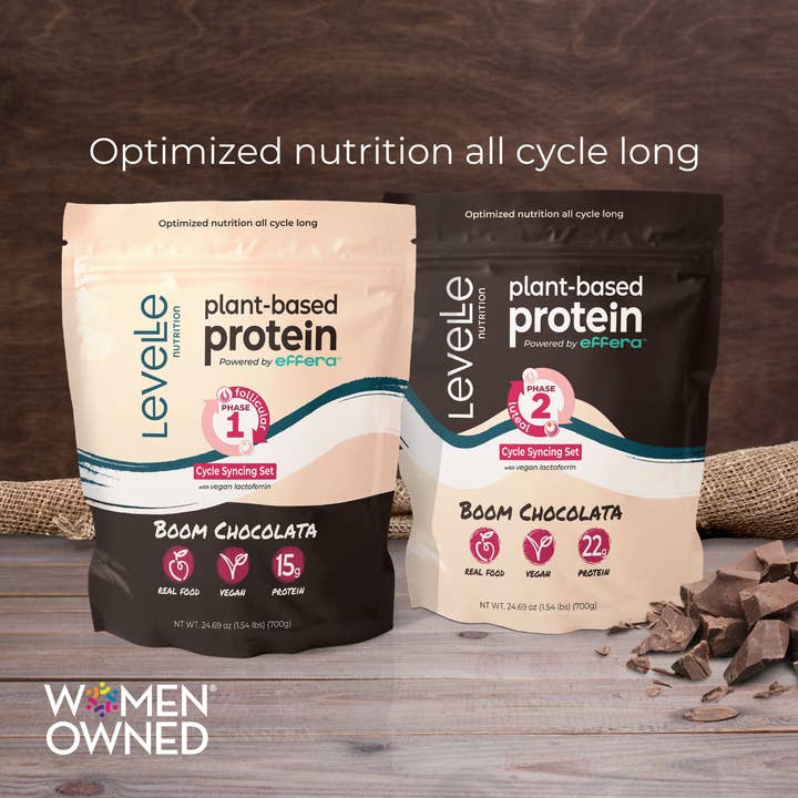 Levelle Nutrition - Wholesale Protein/Superfood Powder - Boom Chocolata Vegan Protein Set - 24ct Case– SPECIAL BUY13