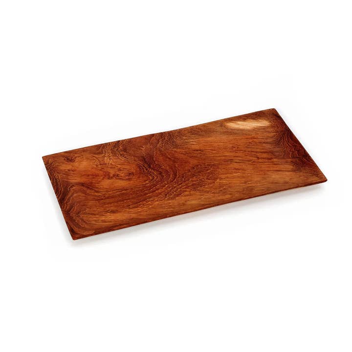 Bazar Bizar Living - Wholesale Decorative plate/dish/bowl - The Teak Root Sushi Plate - M7