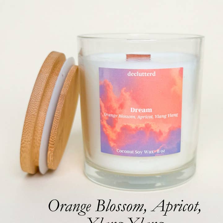 declutterd - Wholesale Jar/Filled Candle - Bulk declutterd 8 oz. Candles with Lid Non Toxic No Box27