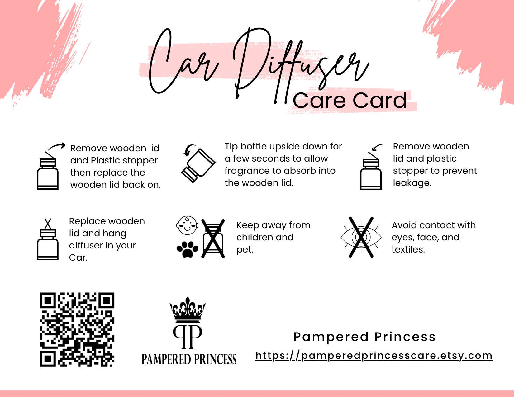 Pampered Princess – wholesale Car Freshener - Unisex – Hanging Car Diffuser Air Freshener With Aromatherapy Scents2