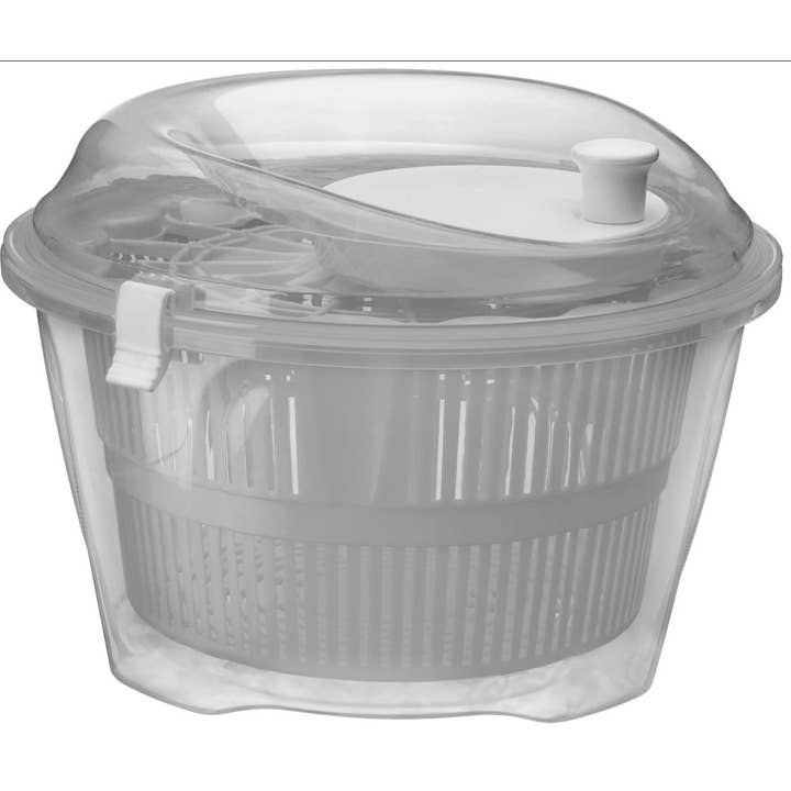 KITCHEN BASICS Salad Spinner Assorted White/Gray for wholesale by Port-Style Enterprises Inc.