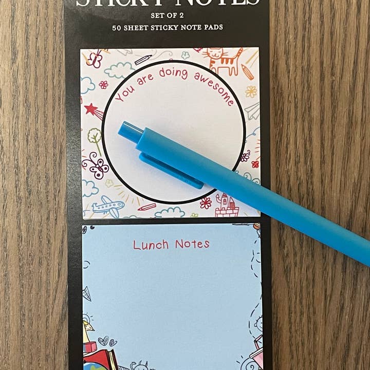 Lunch Box Sticky Note Set / Back To School / for wholesale by The Stylish Scribe