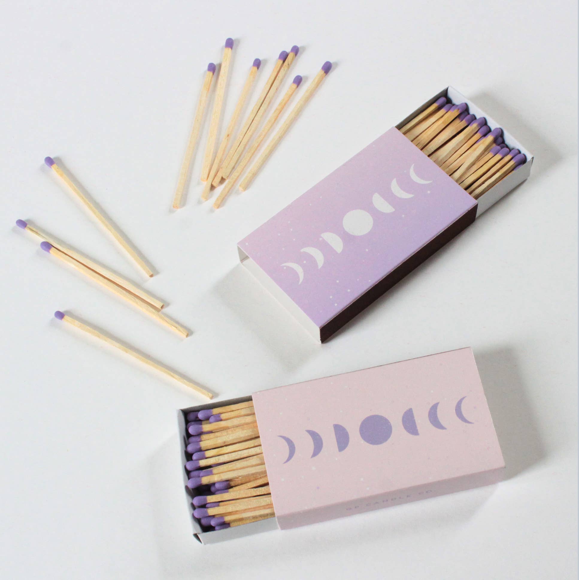 GP Candle Co. - Wholesale Matches - Moon Phases - XL 4" Matchbox2