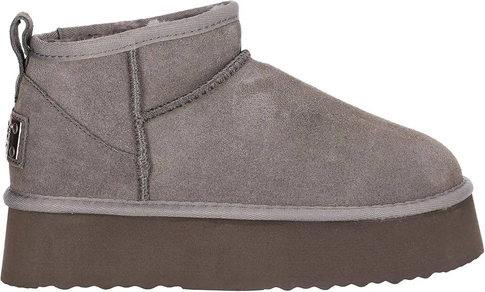 Grigio OB5888 OOG Stivali da donna in pelle con pelliccia Teddy Grigio in vendita all'ingrosso su Faire1