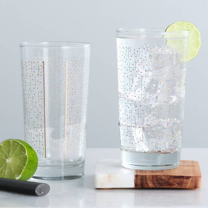 Ridgeway Geometrisk Mojito Collins glasögon för wholesale av Vital Industries