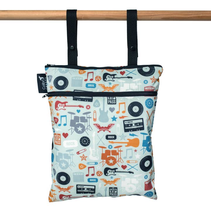 Rock n' Roll Double Duty Wet Bag for wholesale by Colibri Canada